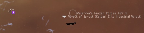 Bustard wreck and 2 billion ISK corpse