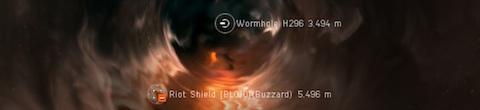Buzzard passes me through a wormhole