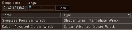 Capsuleer and Sleeper wreck in w-space