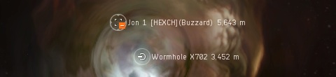 Buzzard jumps from low-sec to class 3 w-space