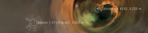 Falcon jumps past me to our home system