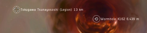 Legion on a wormhole from low-sec
