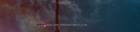 Iteron hauler warps to the unanchored tower