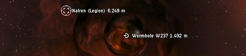 AHARM Legion slowly orbits the wormhole