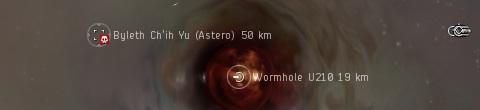 Astero drops short of the low-sec exit