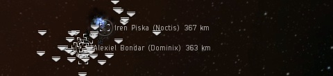 Noctis warps in to join the Dominix fleet