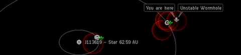 Two-planet system in w-space